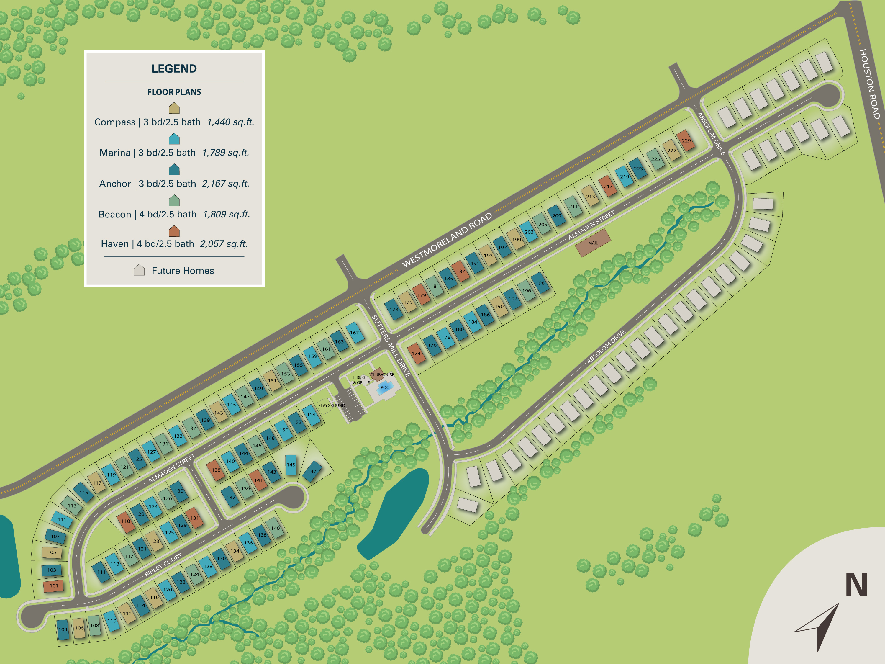 Westmoreland Estates New Homes for Rent in Troutman, NC