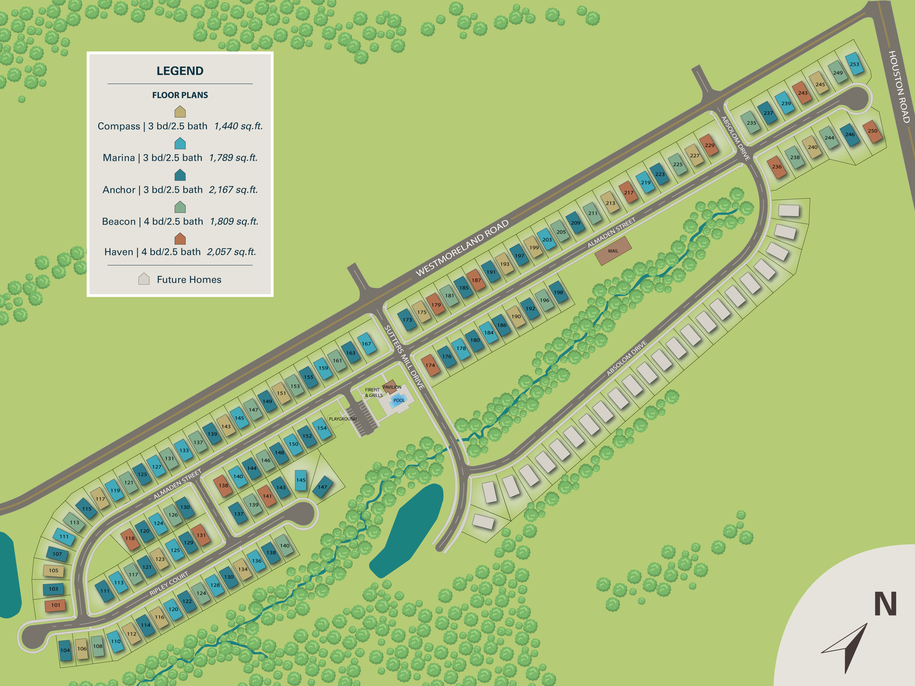 Westmoreland Estates New Homes for Rent in Troutman, NC
